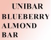 UNIBAR : Barre aux Bleuets et Amandes (� l'unit�) -- NOUVEAU